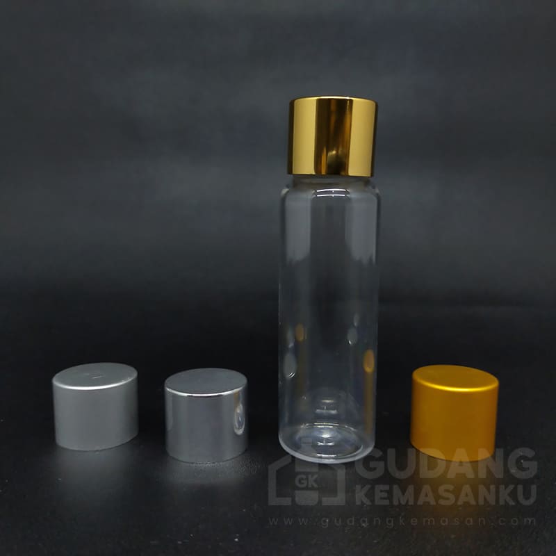 PET 20 ml + tutup ulir almunium 18/410