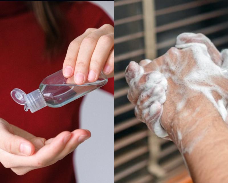 Hand sanitizer dan hand soap