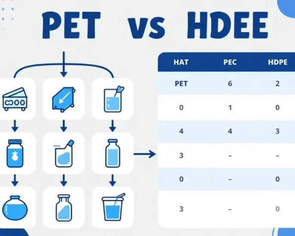 perbedaan botol pet dan hdpeilustrasi teknis infograf 2917091779
