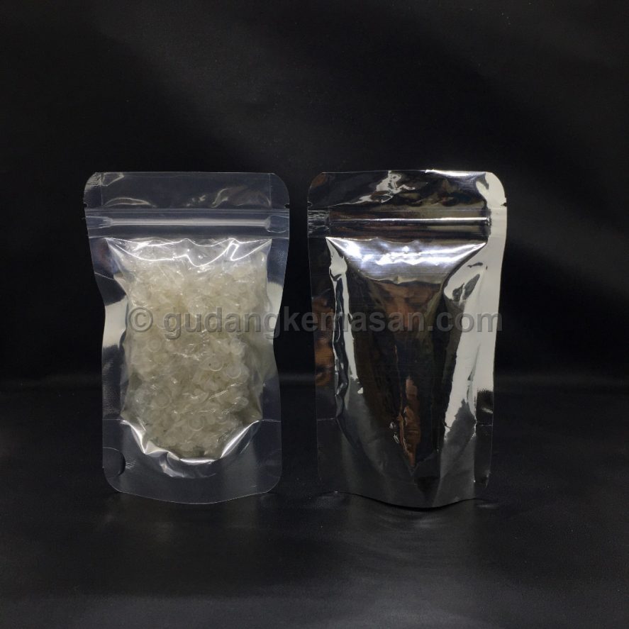 half transmets clear silver 9×15