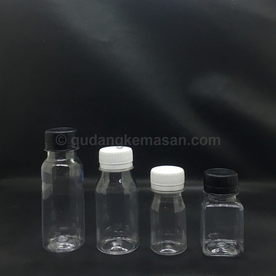 Botol Sirup 50 ml , 80 ml dan 100 ml - Botol PET Minuman | Gudang Kemasanku