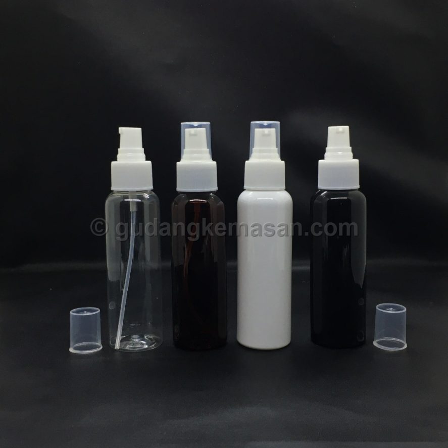 PET 100ml Pump Treatment - Botol PET Body Care | Gudang Kemasanku