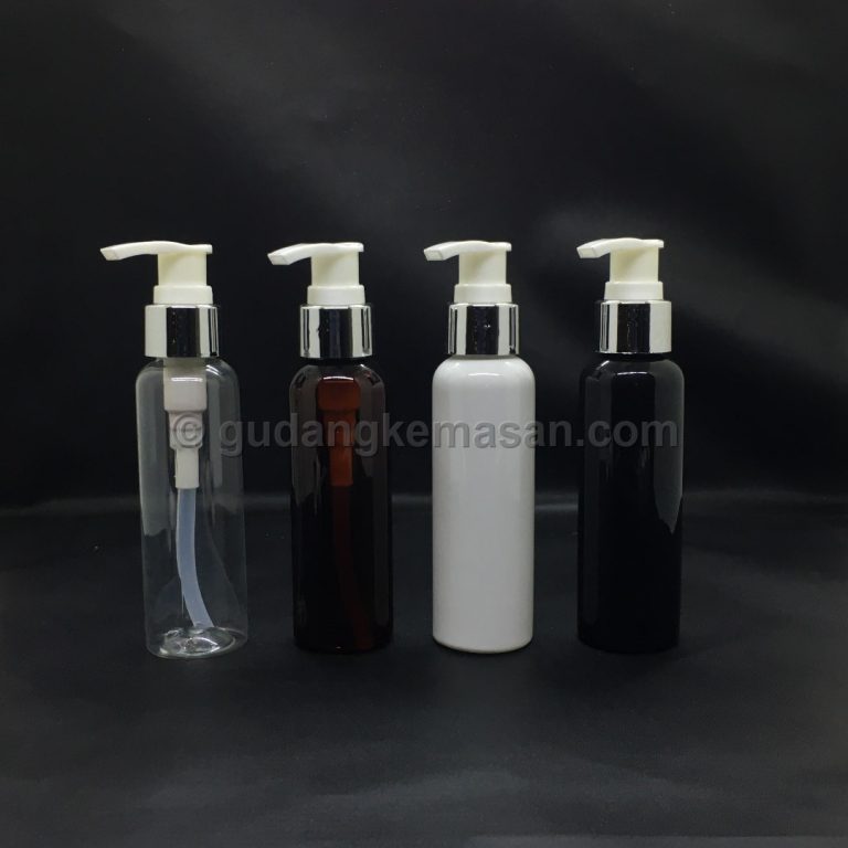 PET 100ml Pump Silver