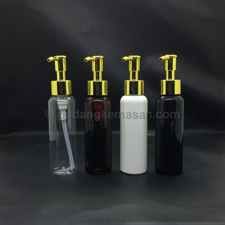 PET 100ml Pump Luxury Gold