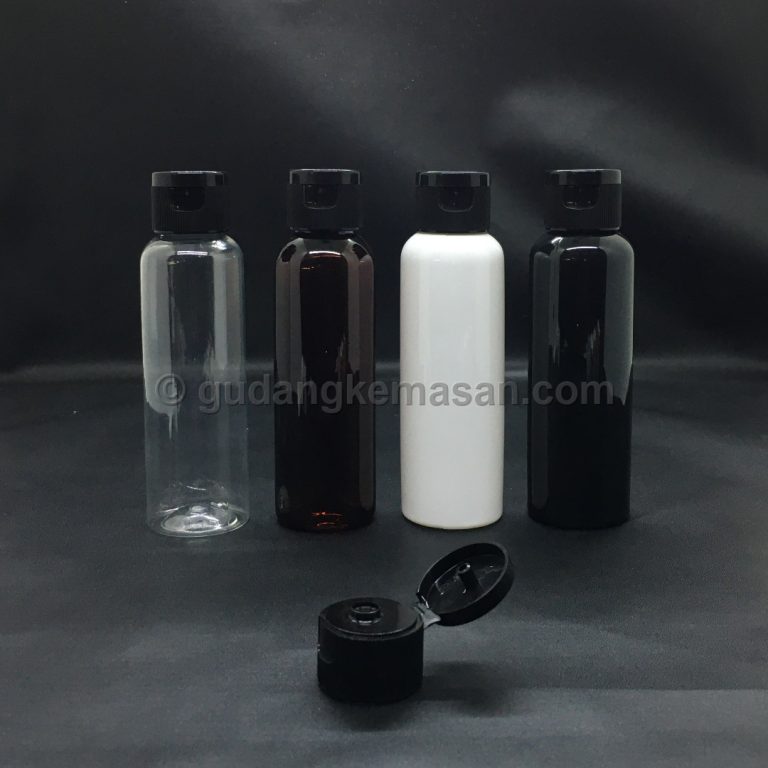 PET 100ml Fliptop Hitam