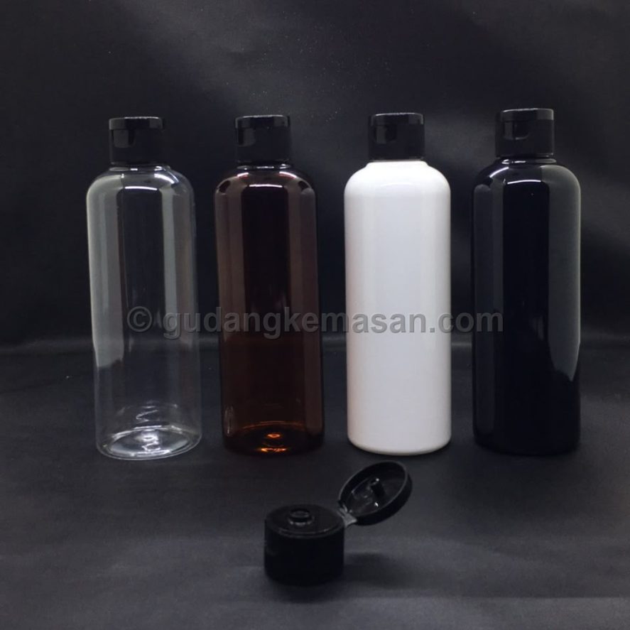 pet 250ml fliptop hitam