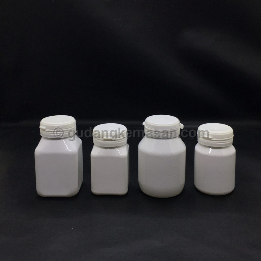 Botol Capsul Putih Susu - Botol Kapsul | Gudang Kemasanku