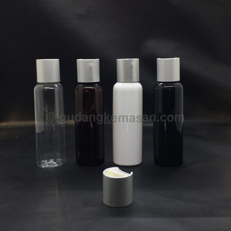 PET 100ml Disctop Silver Doff