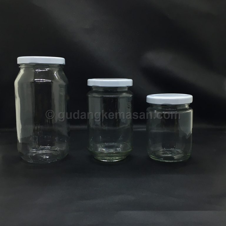jar selai cap white 250 ml , 330 ml ,500 ml