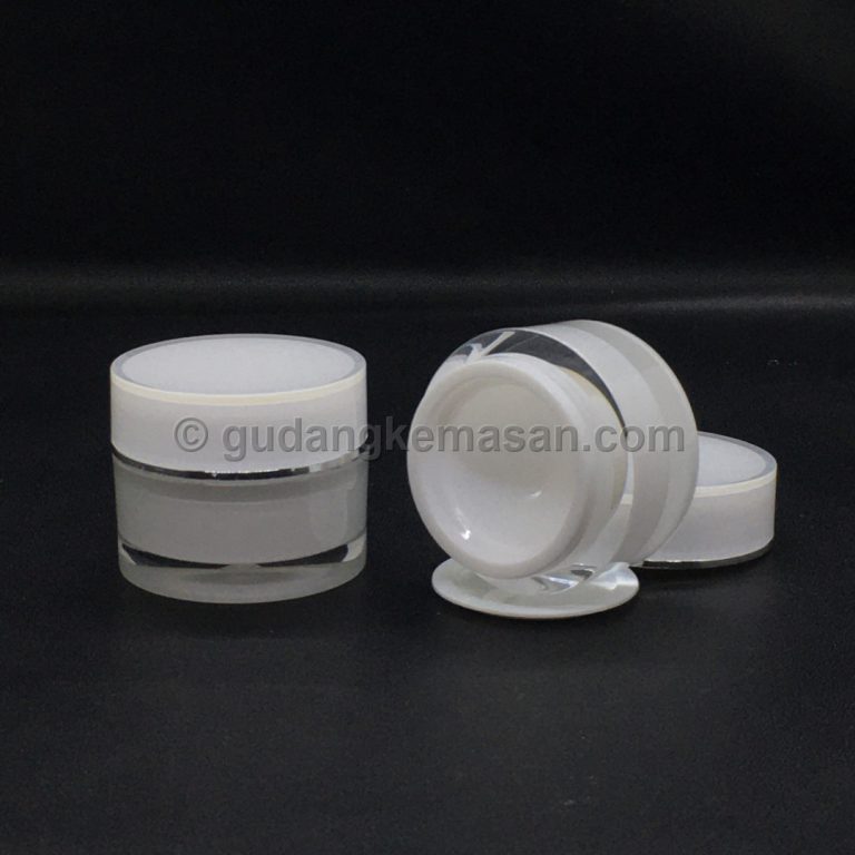pot cream acrilic putih 10gr