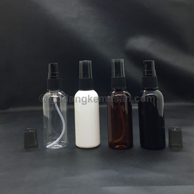 PET 60ml Pump Treatment Hitam