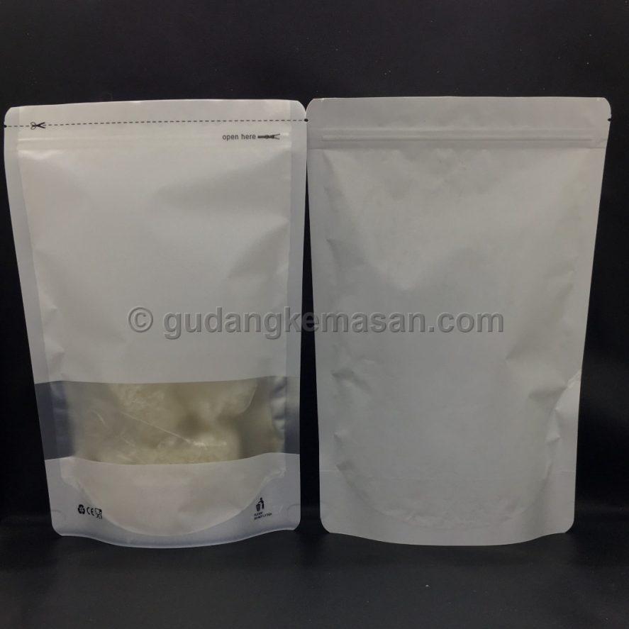 Suqare Window White 20x30 - Standing Pouch | Gudang Kemasanku