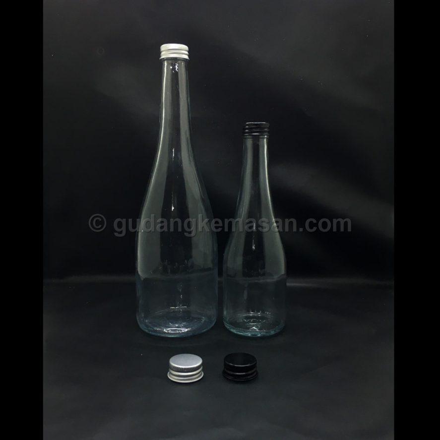 Botol Balian 750ml & 350ml Cap Almunium - Botol Kaca Recycle | Gudang Kemasanku