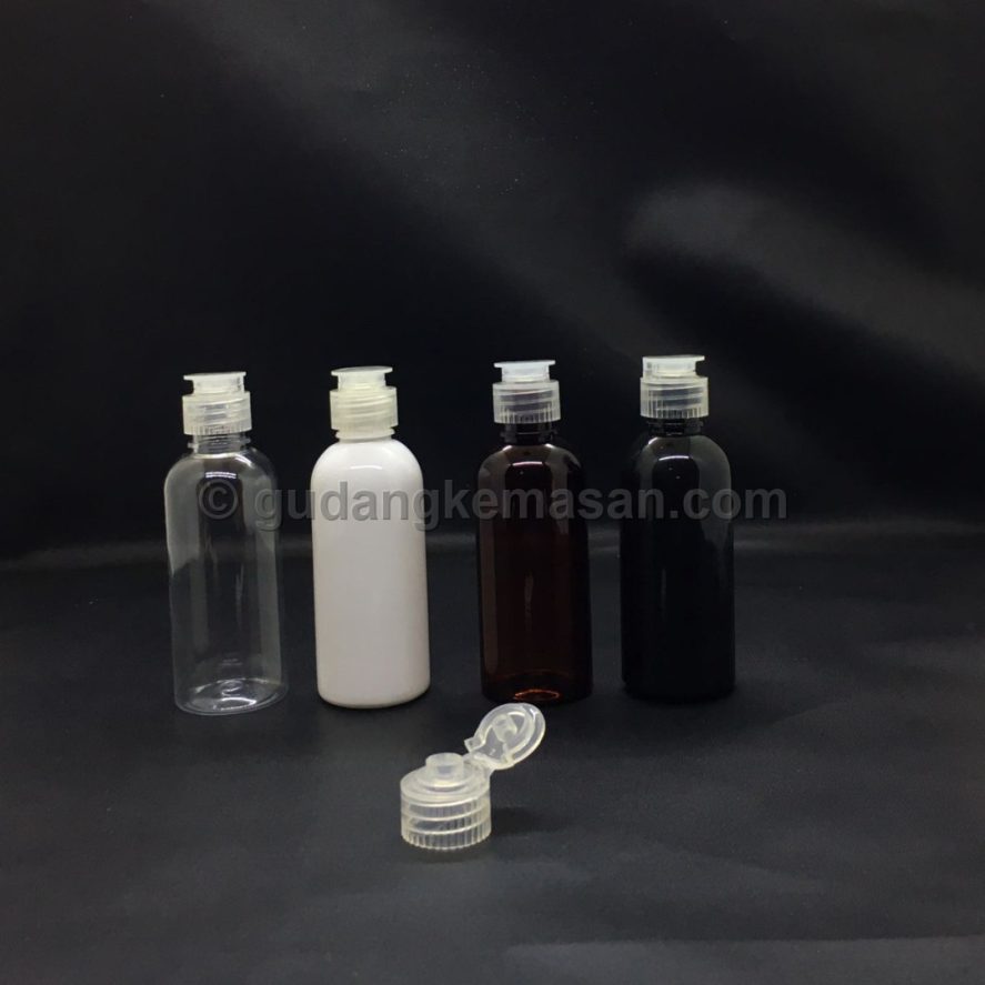 PET 60ml Fliptop Jamur - Botol PET Body Care | Gudang Kemasanku