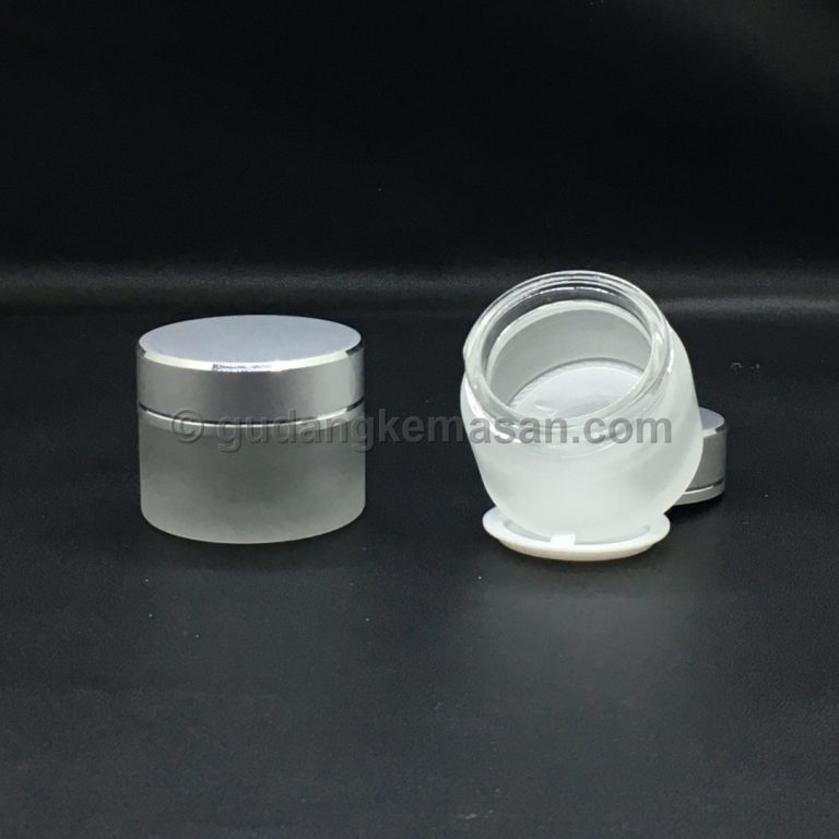 pot cream kaca silver 30gr