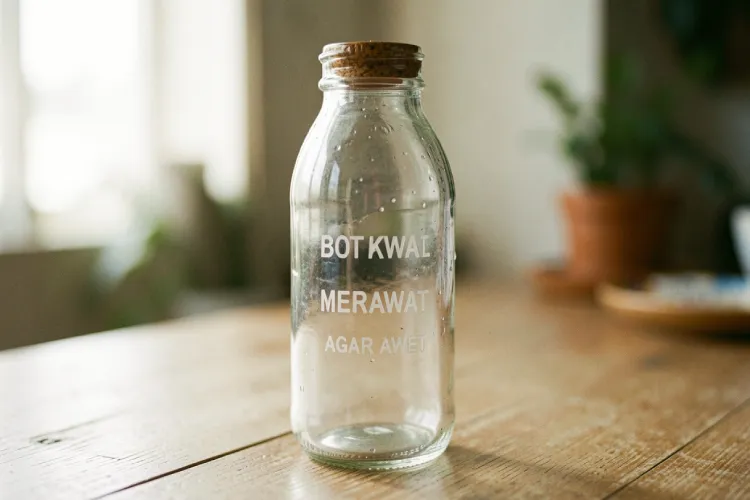 Cara Membersihkan dan Merawat Botol Kaca agar Awet